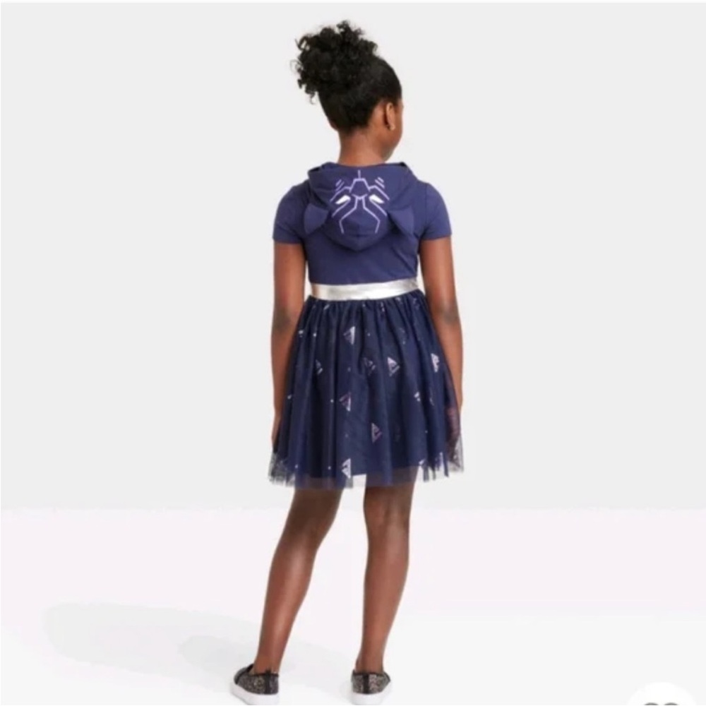 Marvel Studios Black Panther Hooded Costume Tulle Dress